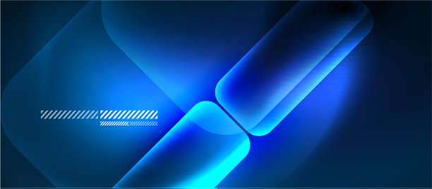 玻璃霓虹块和线条抽象背景图片下载