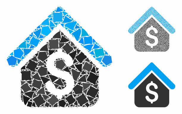 贷款抵押组合图标破烂项目图片下载