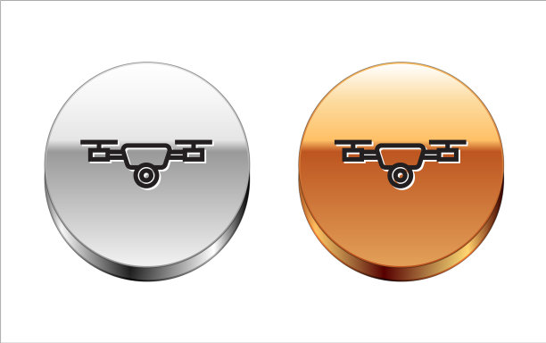 黑线无人机与行动摄像机飞行图片下载