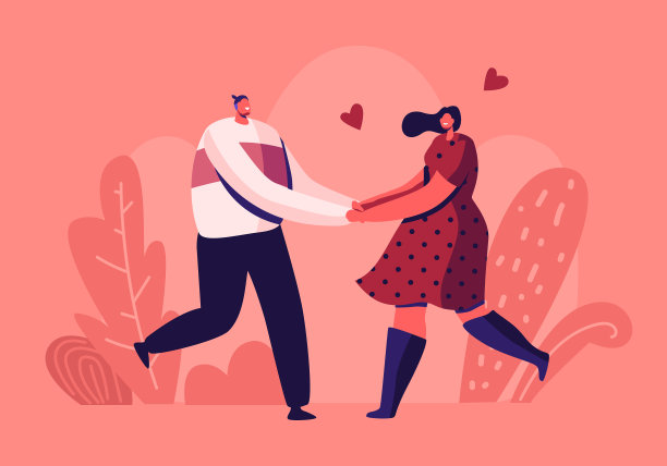 快乐恩爱夫妻户外休闲愉快图片下载