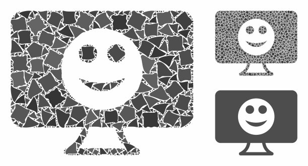 显示微笑马赛克图标震颤部分图片下载