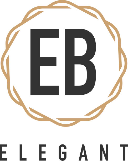 EB首字母奢华极简风格图片下载