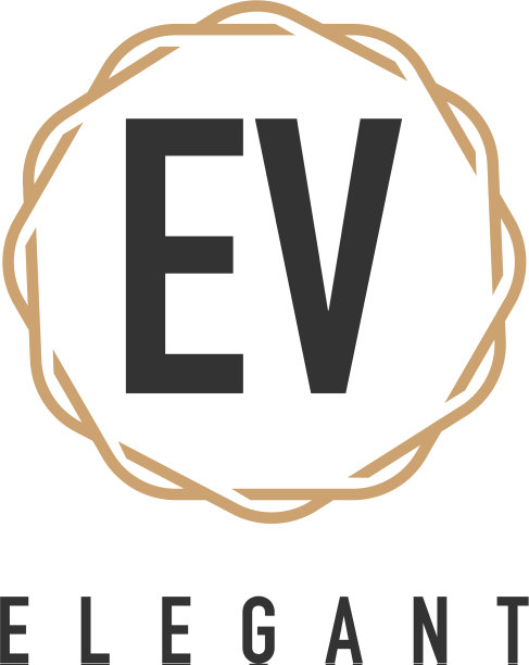 奢华极简字母EV设计图片下载