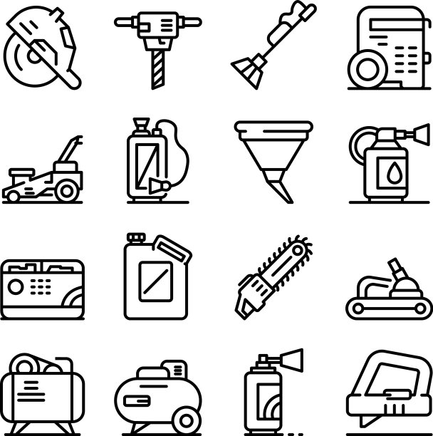 汽油工具图标设置轮廓样式图片下载