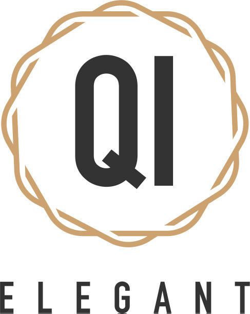 首字母QI奢华简约优雅logo图片下载