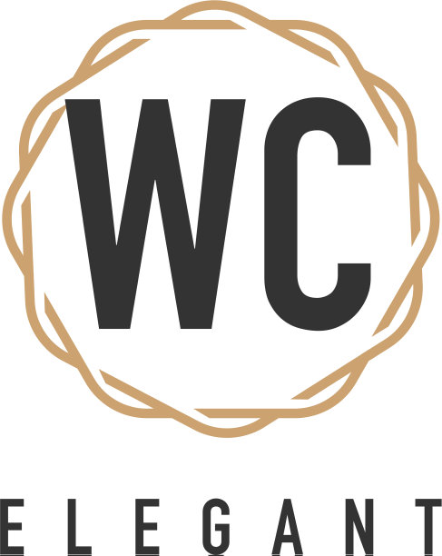 首字母wc奢华简约优雅图片下载