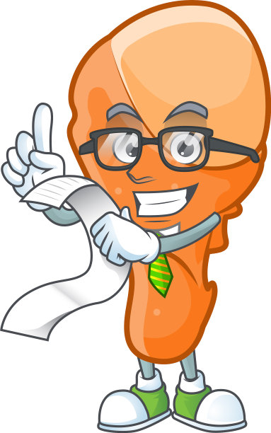 美味的鸡腿与持有票据字符图片下载