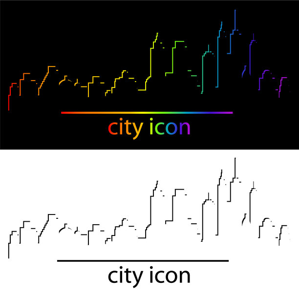 现代城市的天际线图片下载