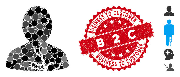 拼贴癌患者图标与划痕图片下载