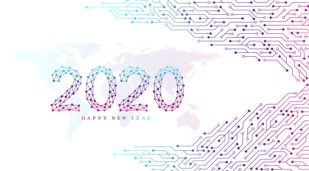 文字设计圣诞和2020年新年快乐图片下载