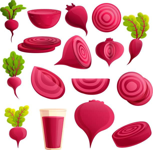 甜菜图标设置卡通风格图片下载