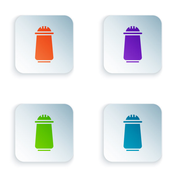 颜色盐和胡椒图标孤立在白色图片下载