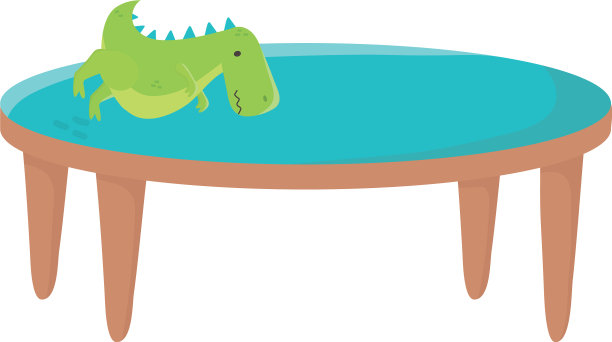 儿童地带恐龙玩具桌椅图片下载