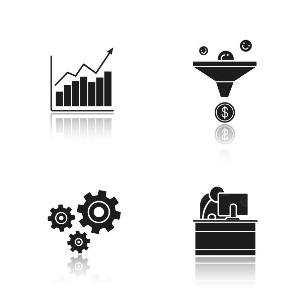 商业投影黑色图标集图片下载