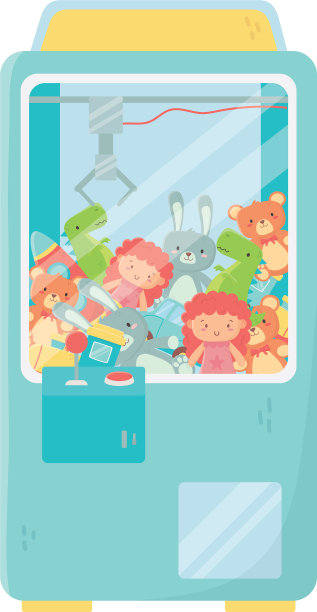 儿童玩具起重机游戏娃娃机器图标图片下载