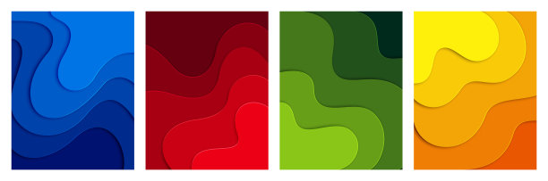 设置3d抽象背景和剪纸形状图片下载