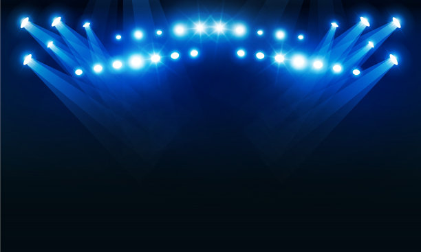 舞台领奖台配舞台灯光领奖台场景图片下载