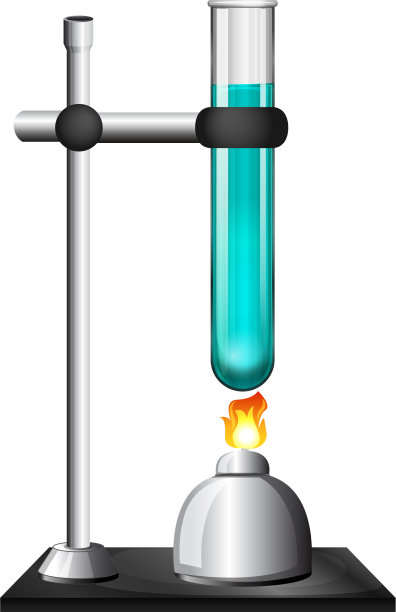环架上有液体的试管图片下载