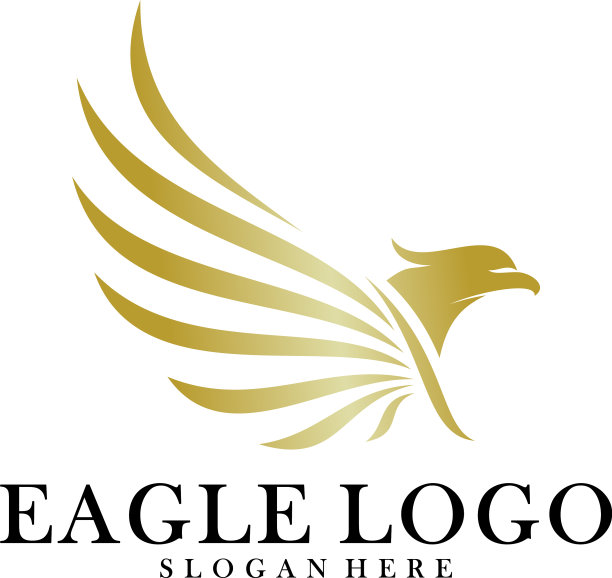 鹰标志设计凤凰标志概念简约图片下载