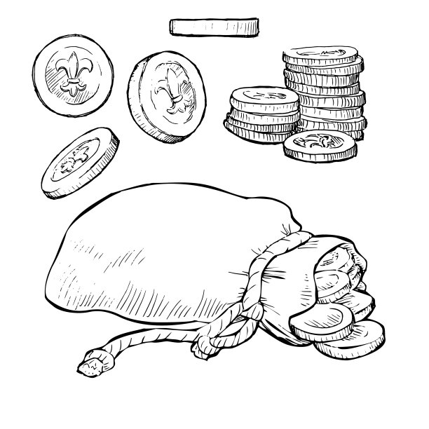 设置手绘硬币图片下载