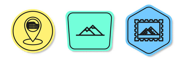 在意大利罗马设置线形地图指针图片下载