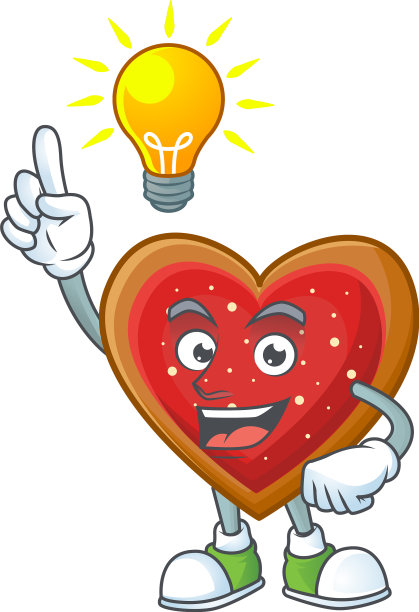 有一个可爱的爱饼干卡通风格的想法图片下载