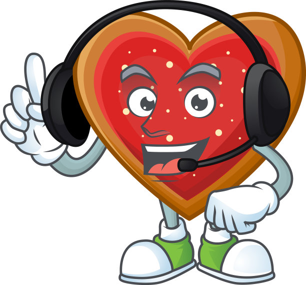 爱用可爱的卡通人物设计饼干图片下载