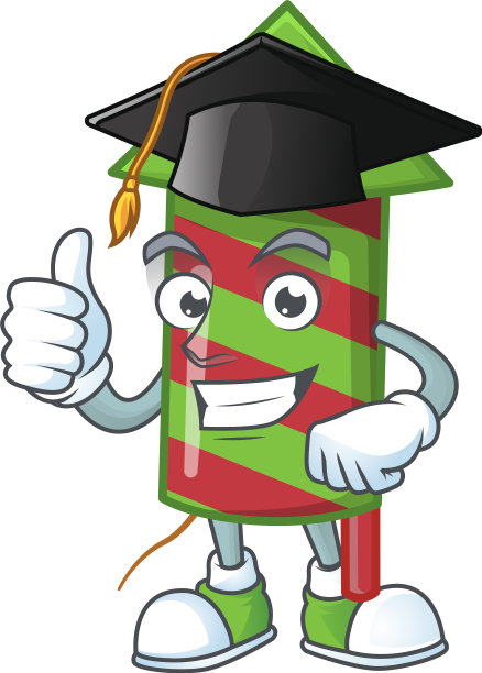 快乐绿条纹烟花穿火箭图片下载