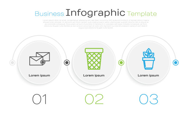 垃圾筒和花盆里的花图片下载