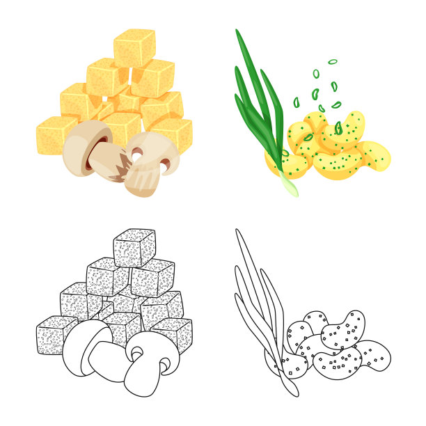 孤立对象的味道和季节标志图片下载