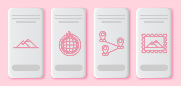 设置线山globe与飞行飞机路线图片下载