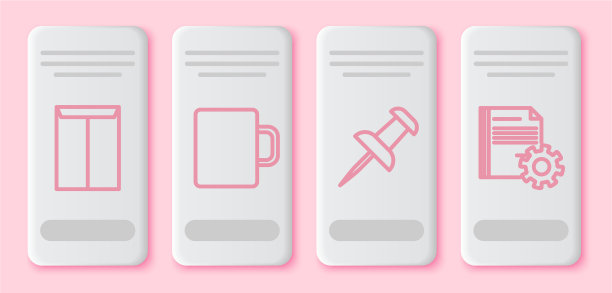 套线信封咖啡杯推销和图片下载