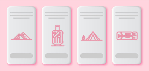 埃及金字塔系列旅行箱图片下载