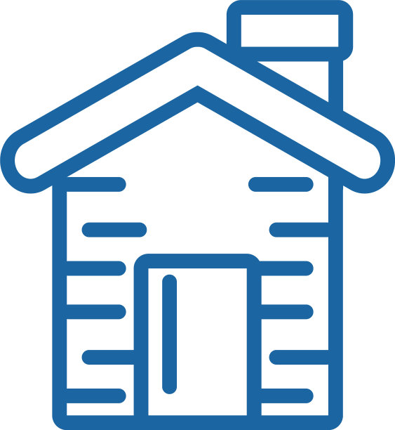 房屋立面建筑隔离图标图片下载