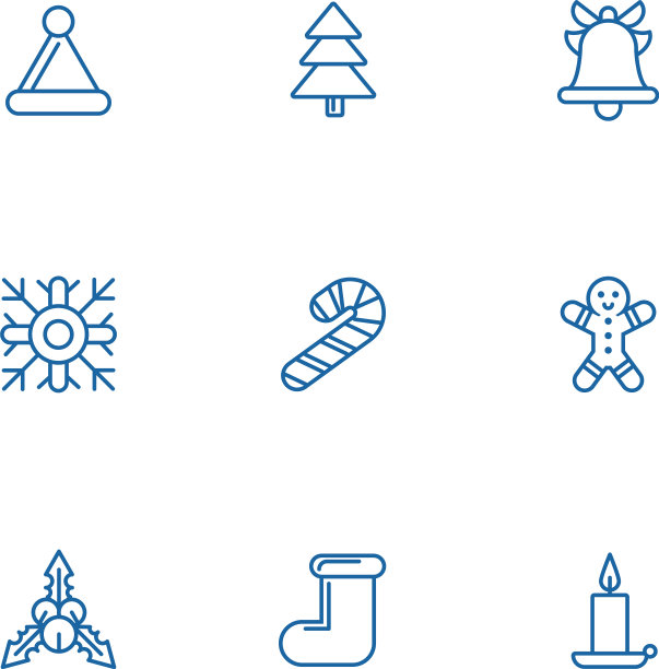 捆绑冬季设置图标图片下载