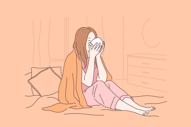 生病在家治疗请病假的概念图片下载