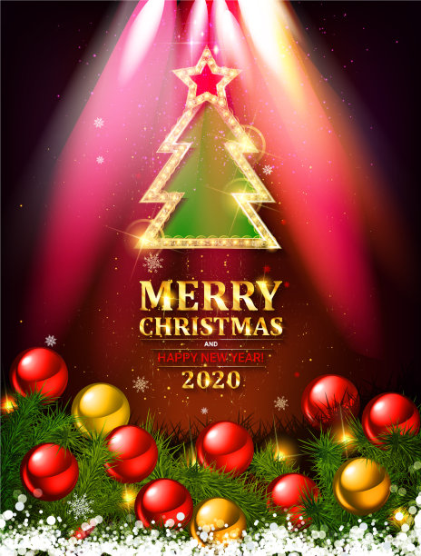 美丽的圣诞贺卡图片下载