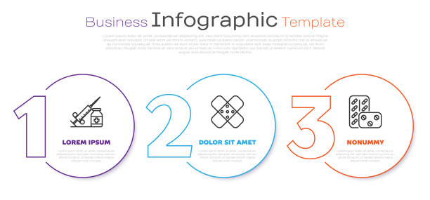 设置医用注射器，带针和小瓶或图片下载
