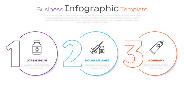 设行药瓶与医用注射器图片下载