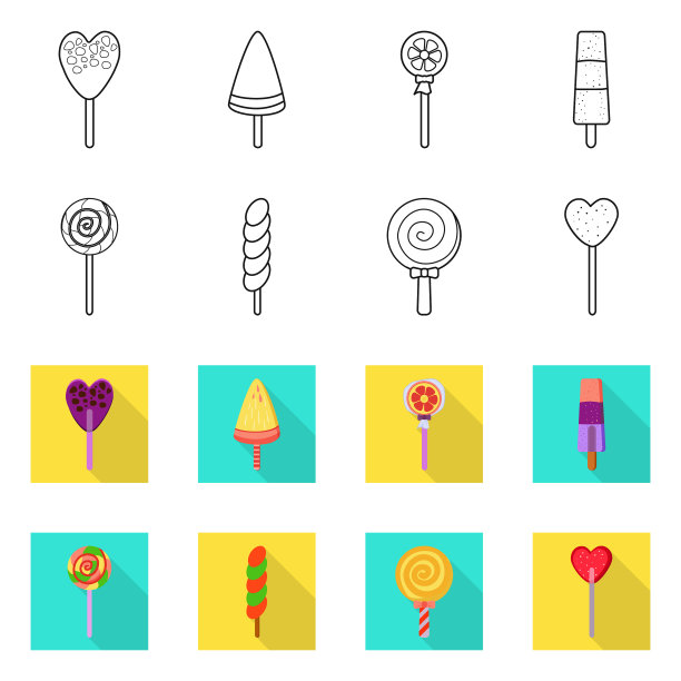 圣诞节和糖果图标图片下载