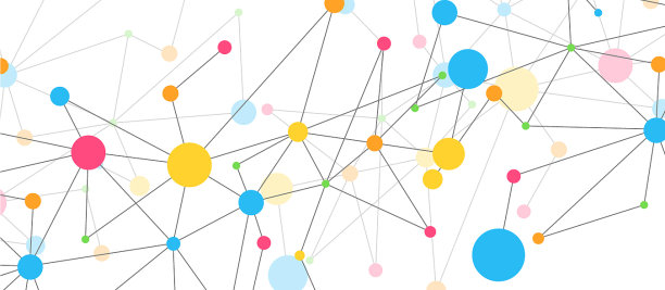 线点连接几何抽象图片下载