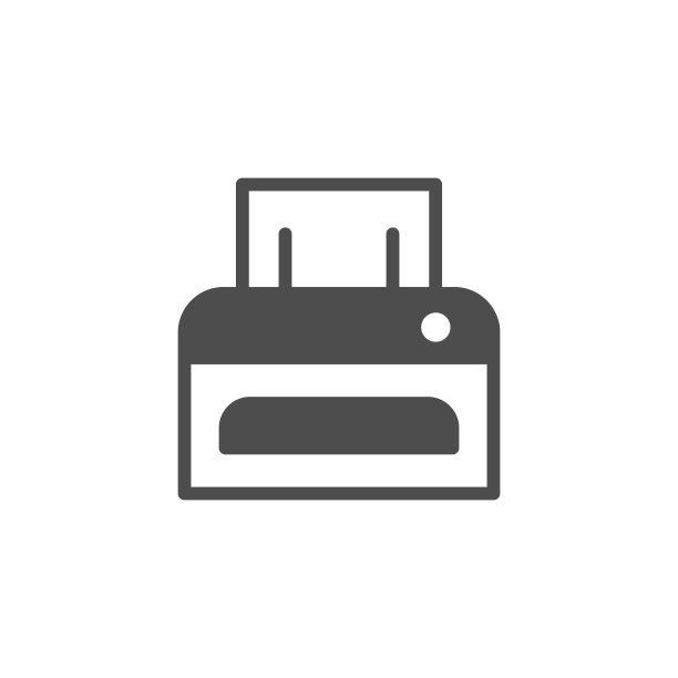 打印机字形图标和打印符号图片下载