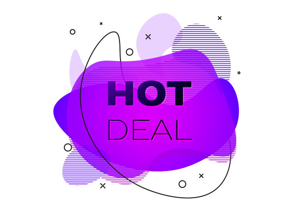 几何条幅与题字热deal上图片下载