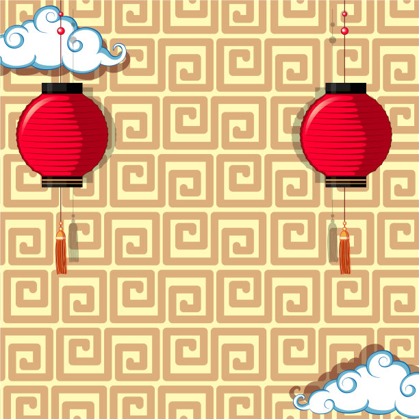 背景设计以红灯笼为主图片下载