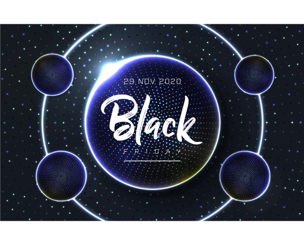 时尚的黑色星期五销售背景数字图片下载