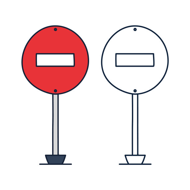 不进入禁止路标图标在涂鸦图片下载