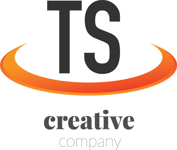 首字母ts有创意的勾形设计标志图片下载