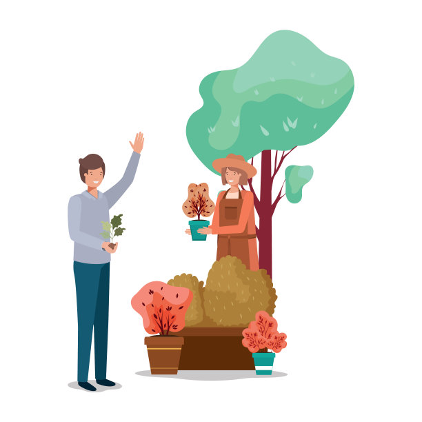 男女园艺概念设计图片下载