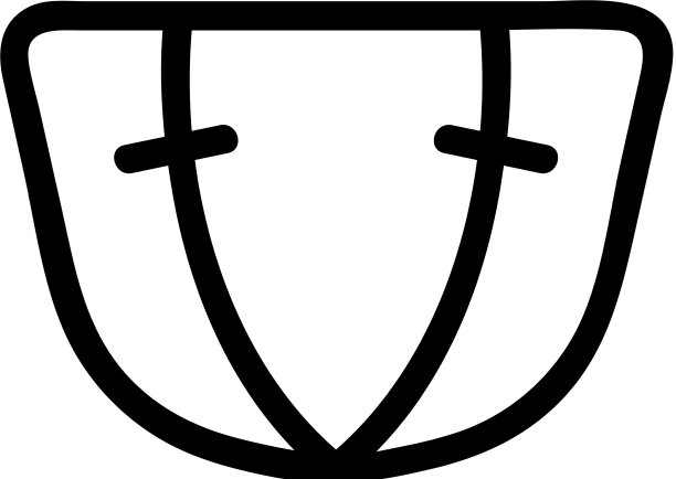 纸尿裤为成人图标隔离轮廓图片下载