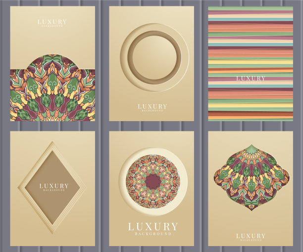 设计复古风格的小册子图片下载